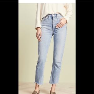 AGOLDE Riley high rise straight crop, size 28